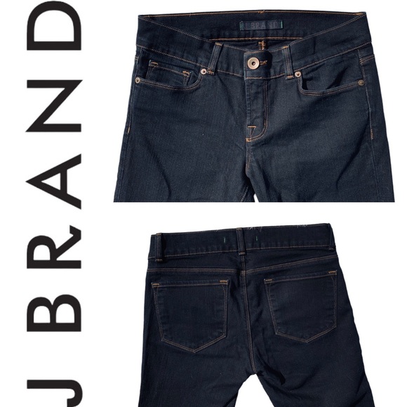 🌹SOLD🌹 J BRAND Dark Wash Love Story Flare Jeans in Jett - Picture 9 of 16